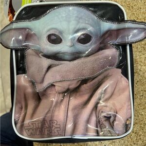 Star Wars Grogu Lunch Bag with Black and Gray